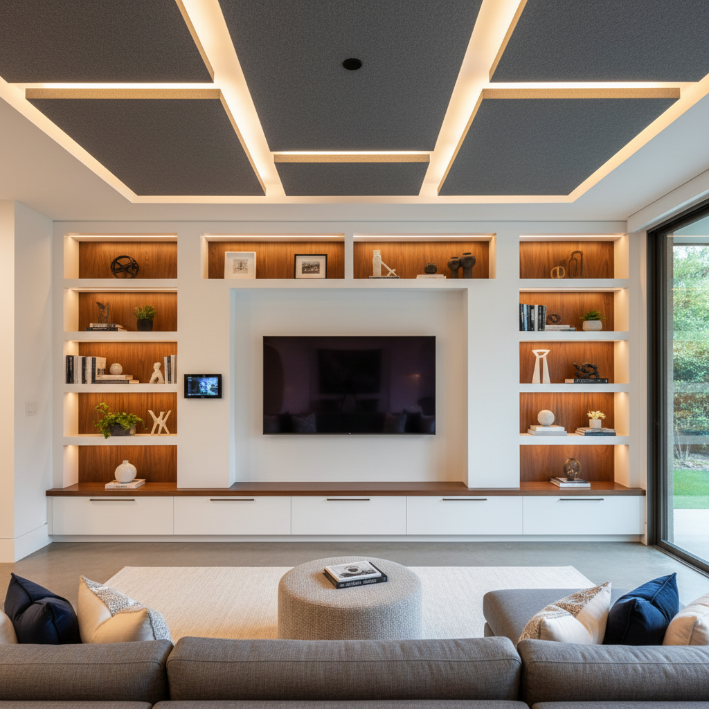 Family Room Entertainment Centers - Tell Projects La Porte TX